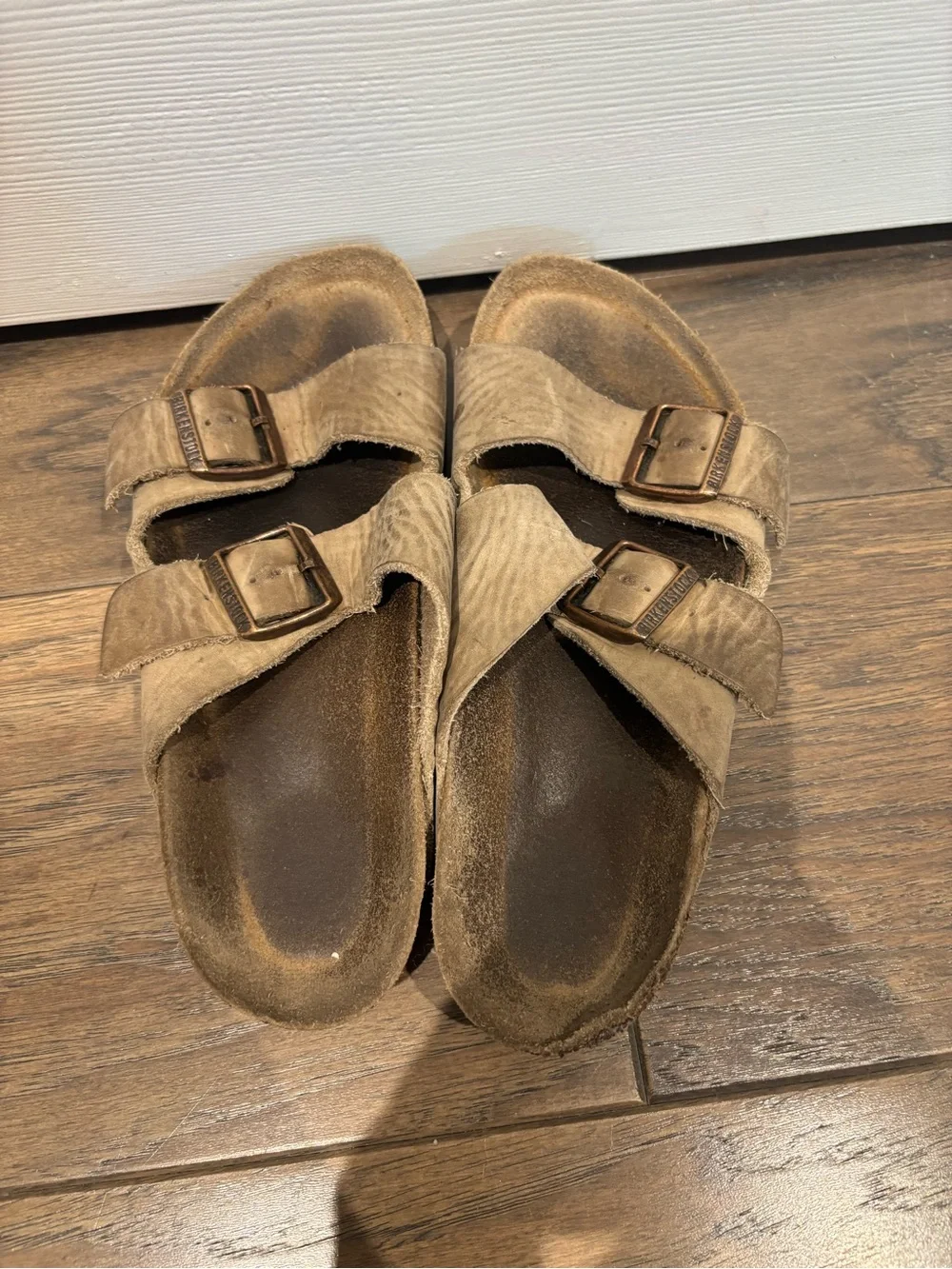 Birkenstock Kids Tan Double-Buckle Suede Sandals